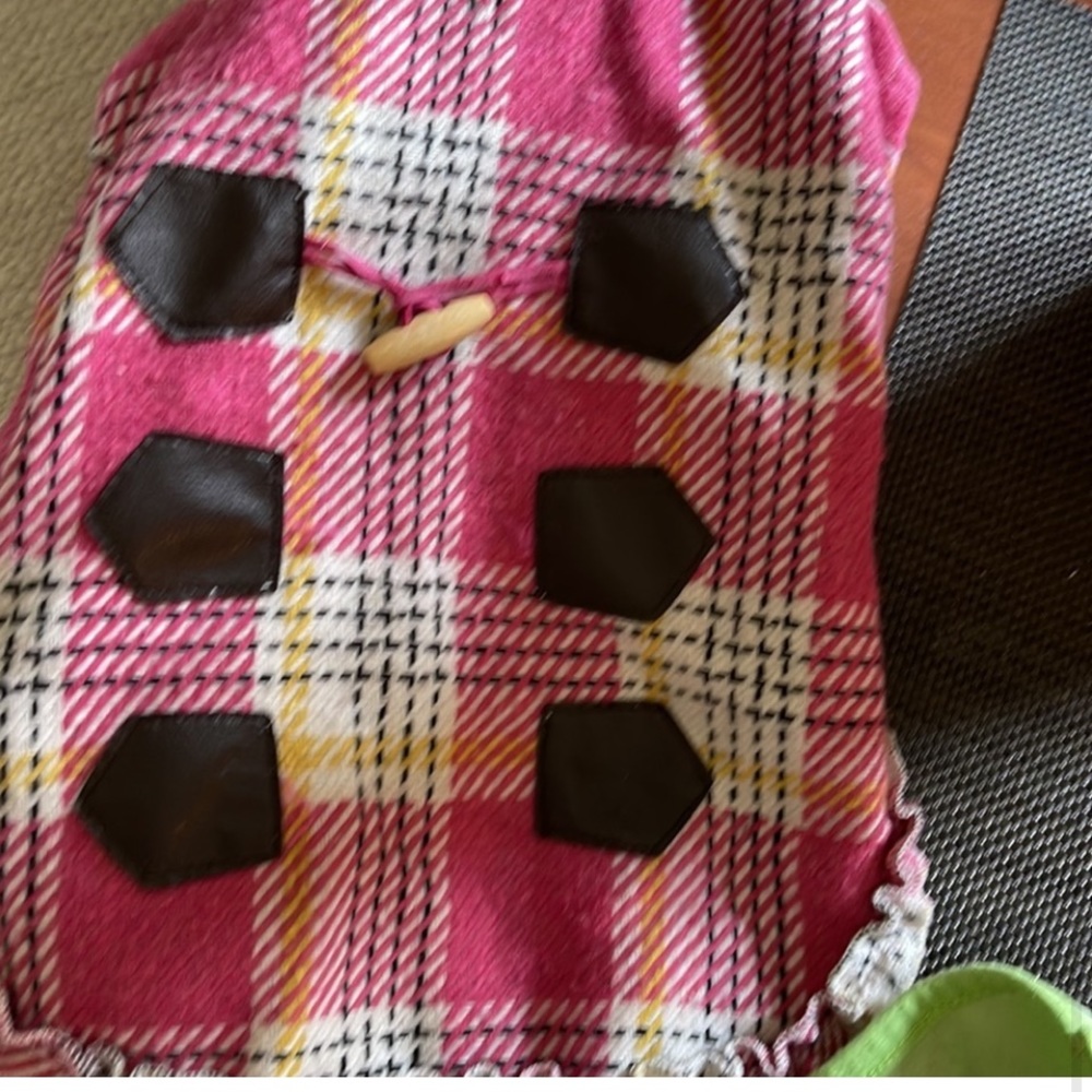 Argyle striped lightweight fall spring coat for dogs